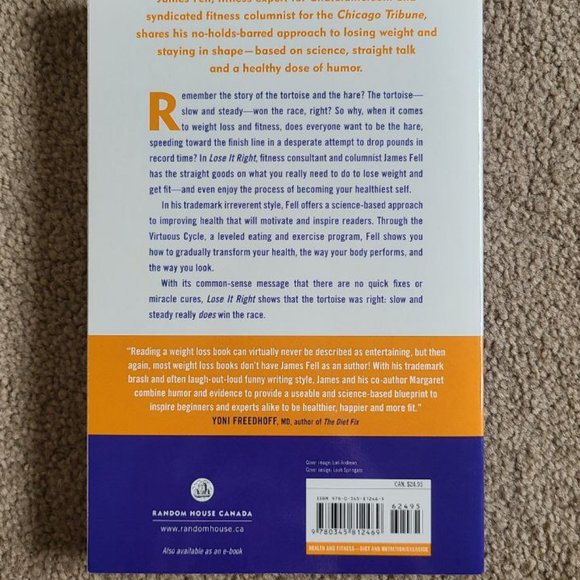 4/$20 Lose It Right by James Fell & Margaret Yufera-Leitch - Paperback - Picture 5 of 5